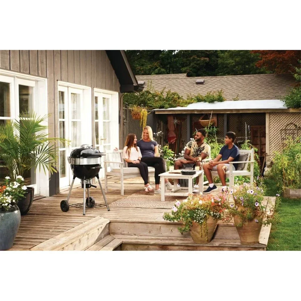 Barbacoa Kettle Napoleon PRO 47 cm Carbon Madera Premium 2024