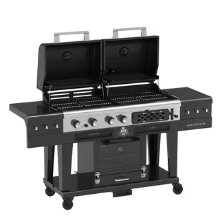 Barbacoa híbrida Pit Boss Memphis Ultimate 2.0 grill gas carbón ahumador horno pizza 4 en 1