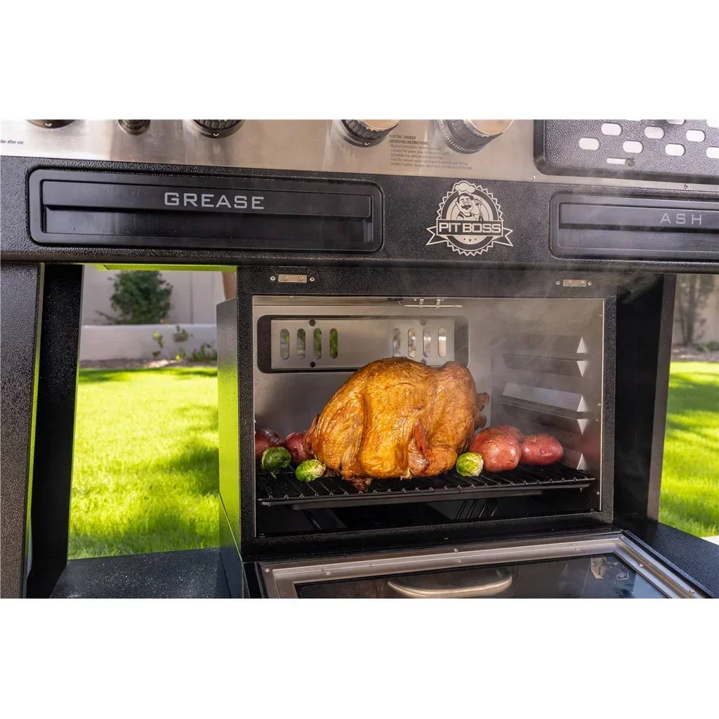 Barbacoa híbrida Pit Boss Memphis Ultimate 2.0 grill gas carbón ahumador horno pizza 4 en 1