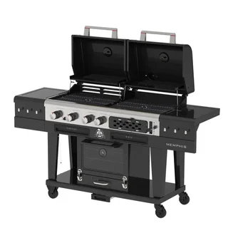 Barbacoa híbrida Pit Boss Memphis Ultimate 2.0 grill gas carbón ahumador horno pizza 4 en 1