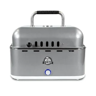 Barbecue nomade charbon compact transportable acier inoxydable ventilateur intégré 6kg