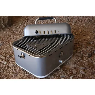 Barbecue nomade charbon compact transportable acier inoxydable ventilateur intégré 6kg