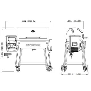 Pit Boss Competition Series 1600 Parrilla de Pellets Ahumador Pro WiFi Barbacoa