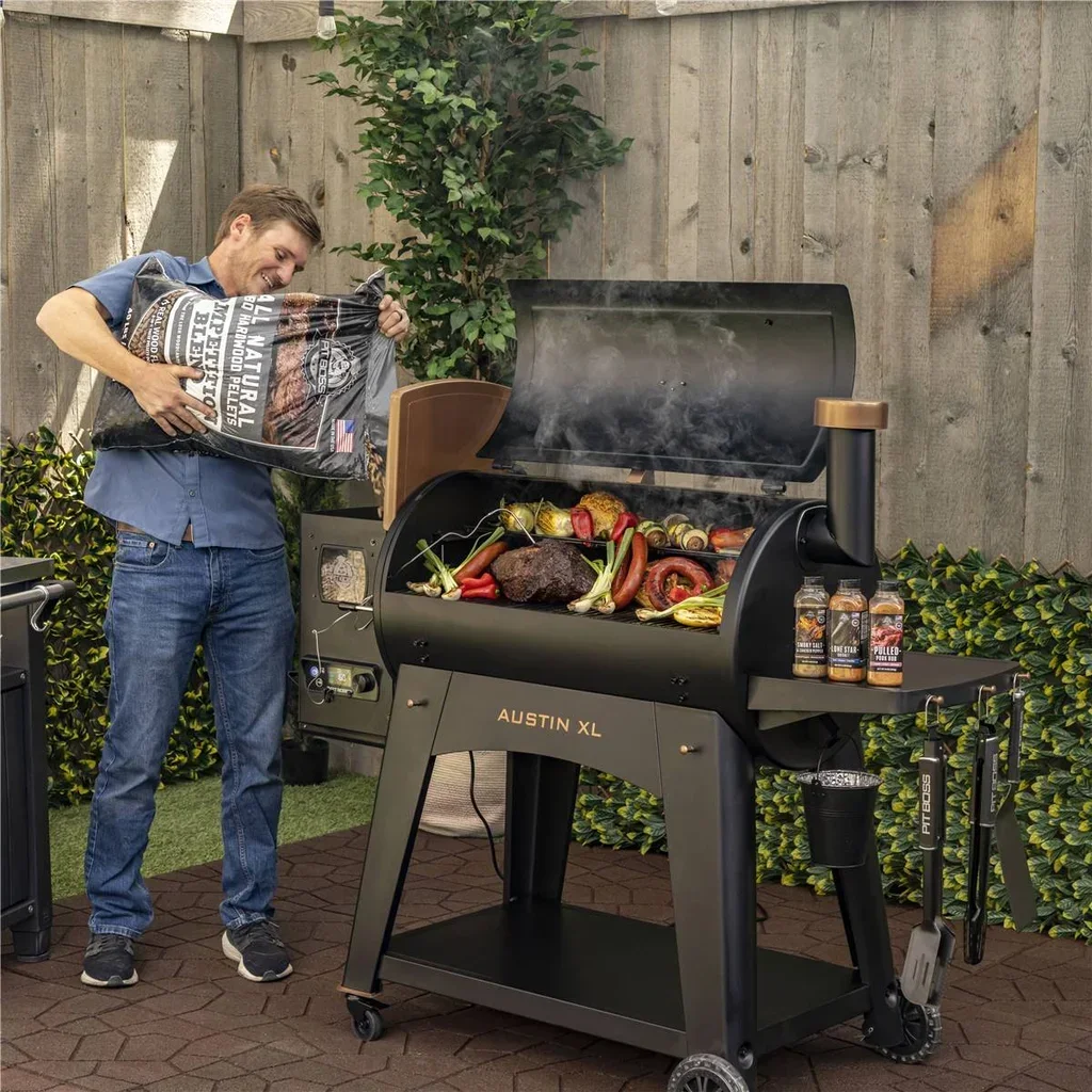 Pit Boss Onyx Austin XL Pellet Barbecue – Wood Pellet Smoker Grill 6503 cm²