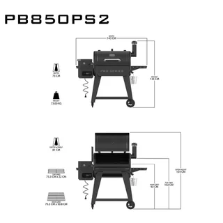 Pit Boss Pro 850 WiFi Connected Pellet Grill Smart Smoker