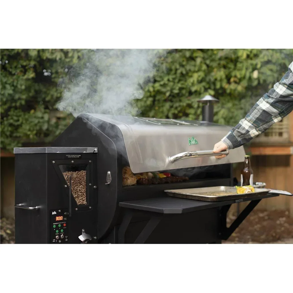 Barbacoa de pellets GMG Jim Bowie Prime Plus acero inoxidable conectada 96x42 cm