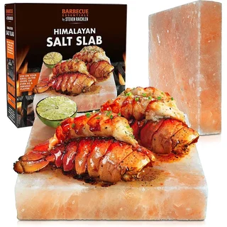 Bloque de Sal del Himalaya 20x10x5cm Steven Raichlen - Piedra Natural para Barbacoa Parrilla
