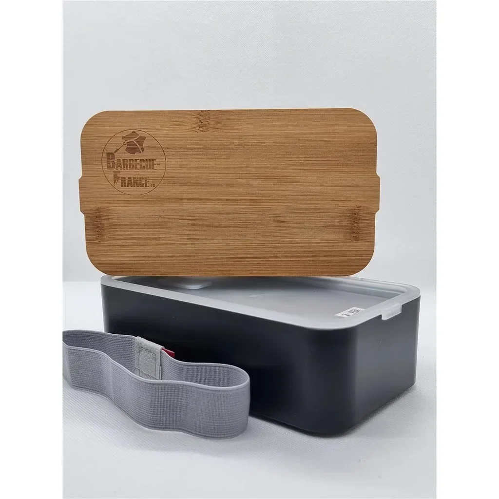 Fiambrera Bento con Compartimentos y Tapa de Bambú Baladéo 19cm