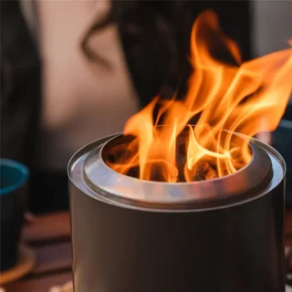 Solo Stove Mesa XL Ash Brasero de Mesa 17,7 cm – Diseño Compacto y Elegante para Exterior