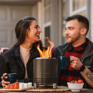 Solo Stove Mesa XL Ash Brasero de Mesa 17,7 cm – Diseño Compacto y Elegante para Exterior