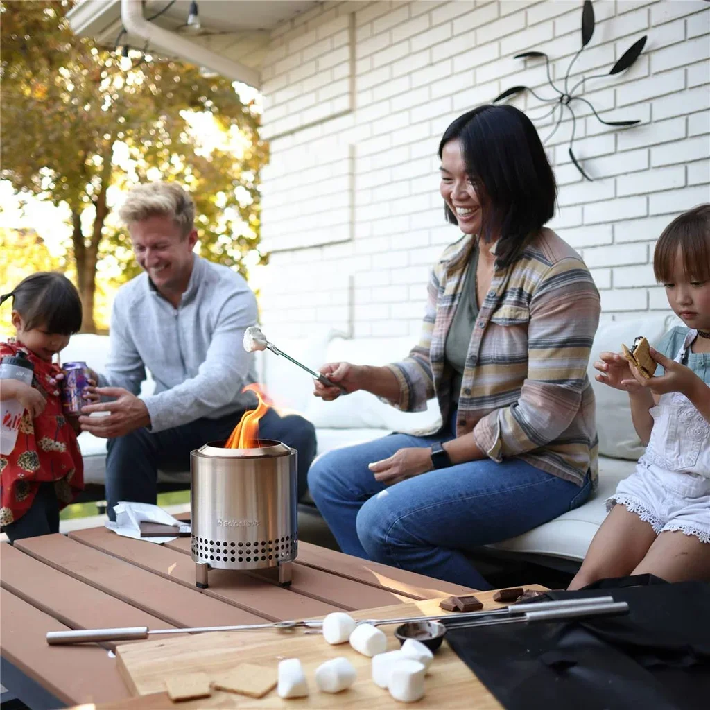 Solo Stove Mesa XL Original Brasero de Mesa 17,7 cm Acero Inoxidable sin Humo