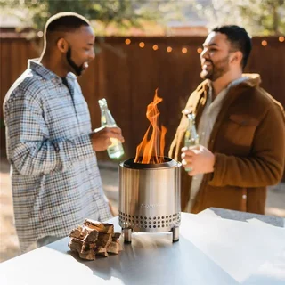 Solo Stove Mesa XL Original Brasero de Mesa 17,7 cm Acero Inoxidable sin Humo