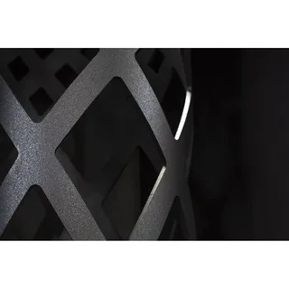 Brasero exterior FARO acero negro diseño terraza portátil