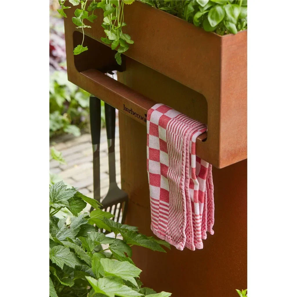 Brasero Exterior Nestor Island Barbecook Acero Corten Diseño