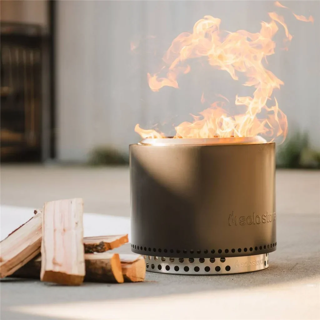 Brasero Exterior Solo Stove Bonfire 49,5 cm Acero Inoxidable sin Humo con Soporte