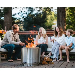 Brasero sin humo Solo Stove Bonfire 49,5 cm con soporte para jardín y terraza