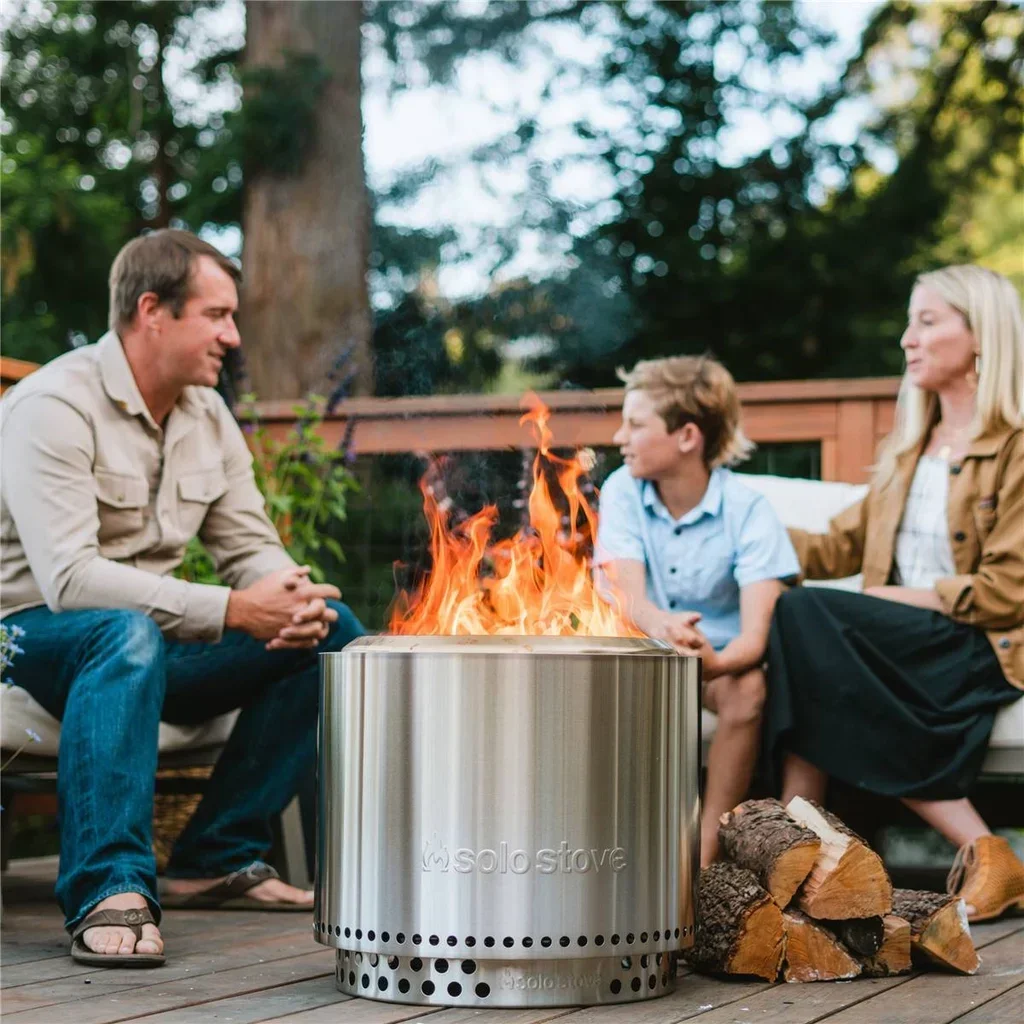 Brasero sin humo Solo Stove Bonfire 49,5 cm con soporte para jardín y terraza