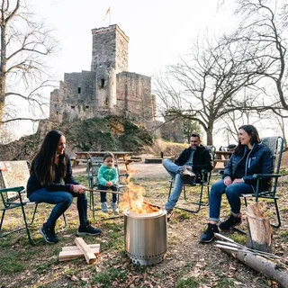 Solo Stove Ranger 38cm Brasero de Acero Inoxidable sin Humo con Soporte