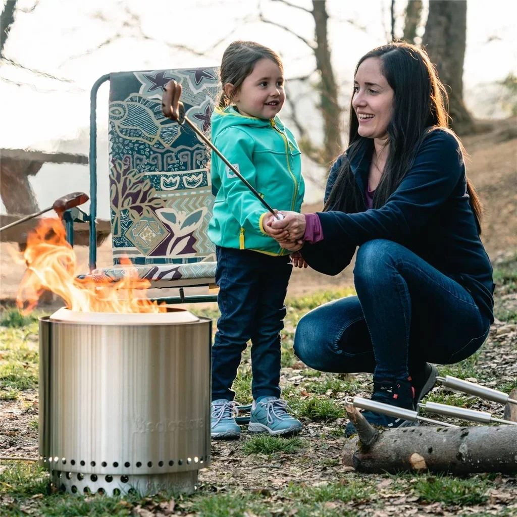 Solo Stove Ranger 38cm Brasero de Acero Inoxidable sin Humo con Soporte