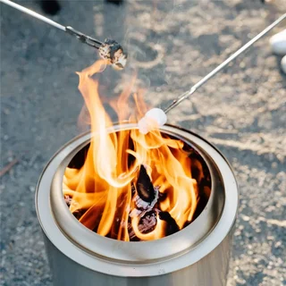 Solo Stove Ranger 38cm Brasero de Acero Inoxidable sin Humo con Soporte