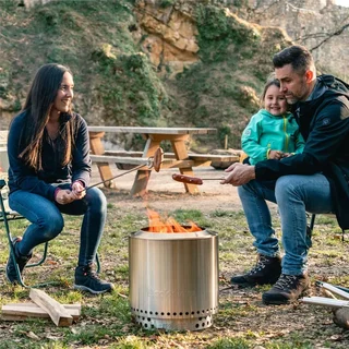 Solo Stove Ranger 38cm Brasero de Acero Inoxidable sin Humo con Soporte