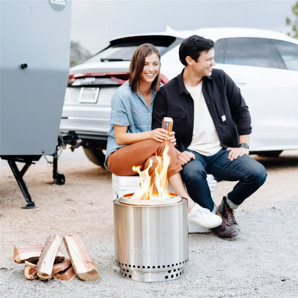 Solo Stove Ranger 38cm Brasero de Acero Inoxidable sin Humo con Soporte