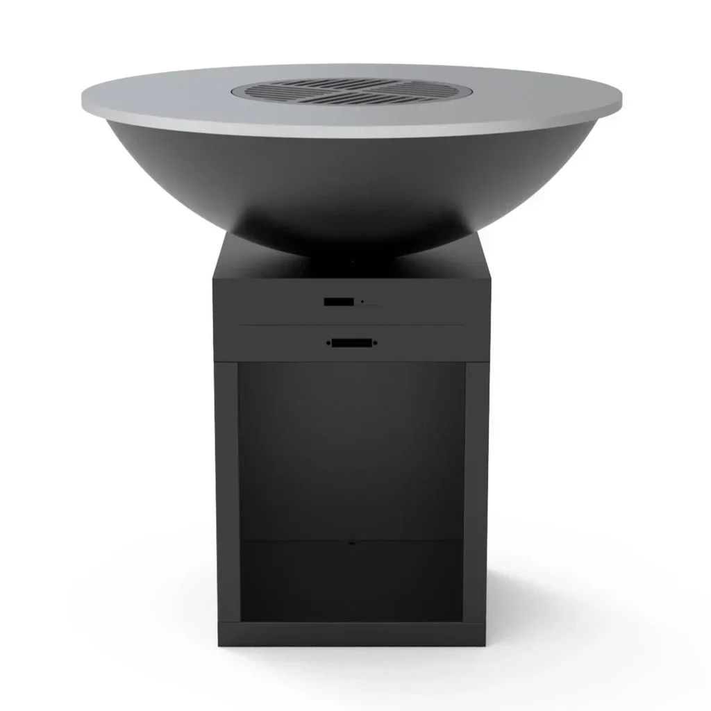 Brasero Plancha Acero Negro Ø100cm - Placa de Cocción Carbono 10mm