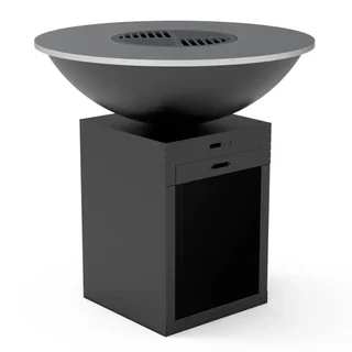 Brasero Plancha Acero Negro Ø100cm - Placa de Cocción Carbono 10mm