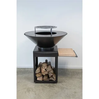 Brasero de Jardín B90 Edición Hiedra con Plancha y Cajón de Cenizas