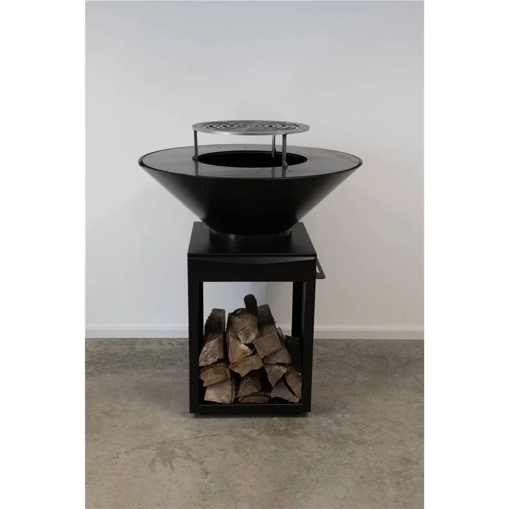 Brasero de Jardín B90 Edición Hiedra con Plancha y Cajón de Cenizas