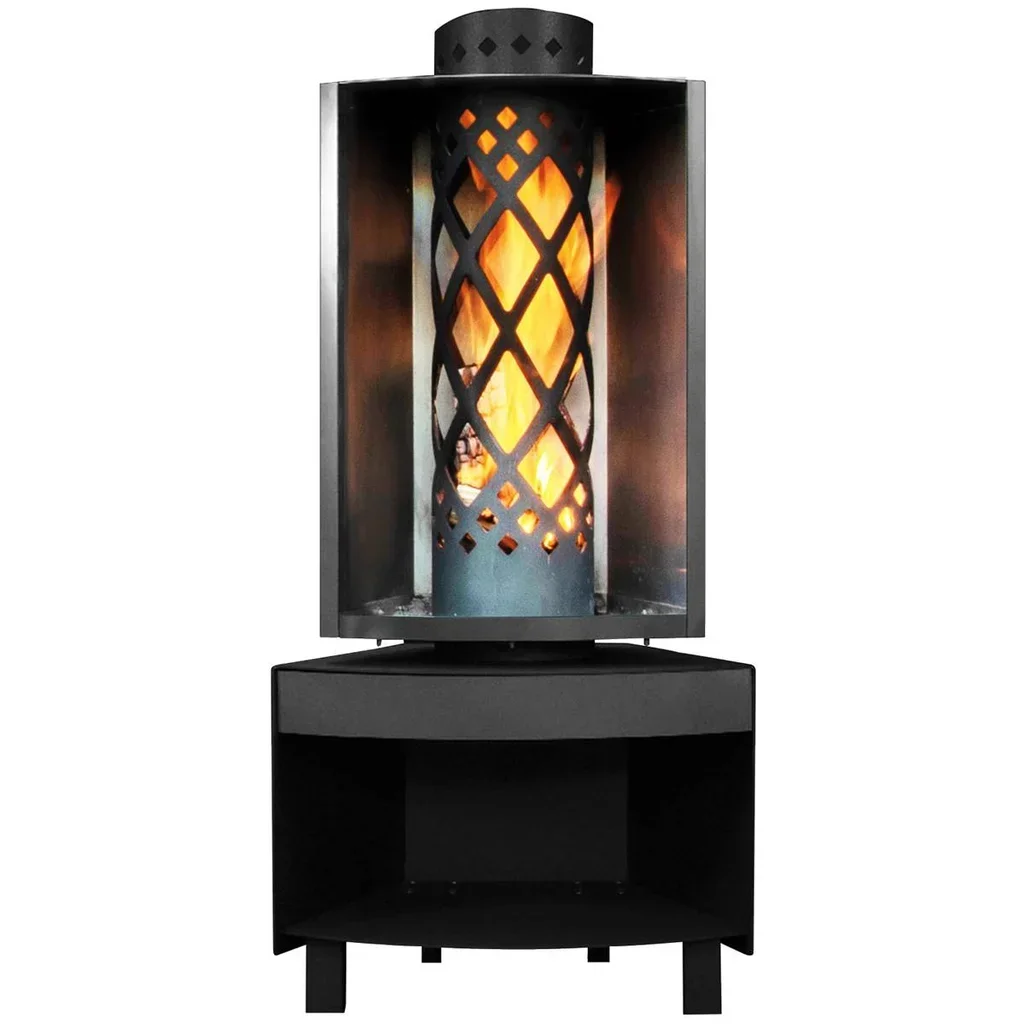 Brasero de Jardín FARO Acero Inoxidable con Ruedas