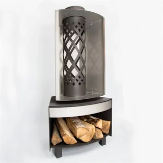 Brasero de Jardín FARO Acero Inoxidable con Ruedas