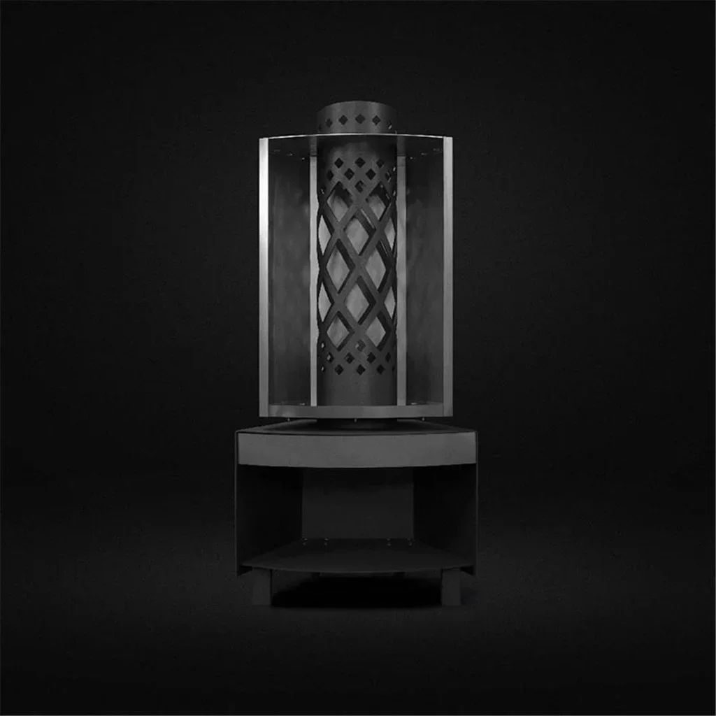 Brasero de Jardín FARO Acero Inoxidable con Ruedas