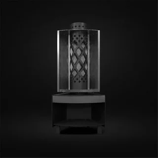 Brasero de Jardín FARO Acero Inoxidable con Ruedas