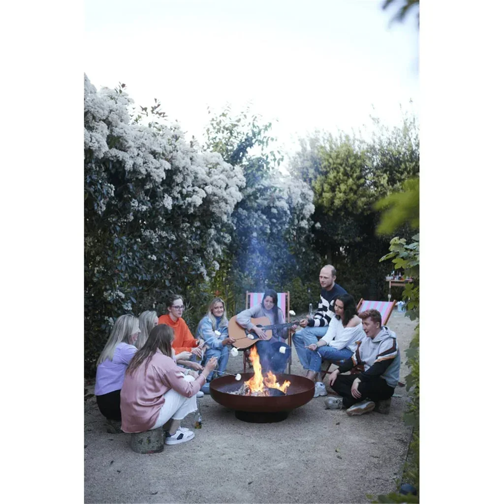 Brasero jardín acero corten Jack 100 cm calefacción exterior diseño