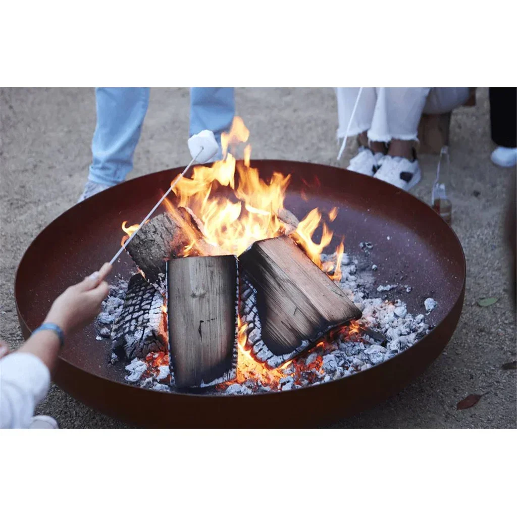 Brasero jardín acero corten Jack 100 cm calefacción exterior diseño