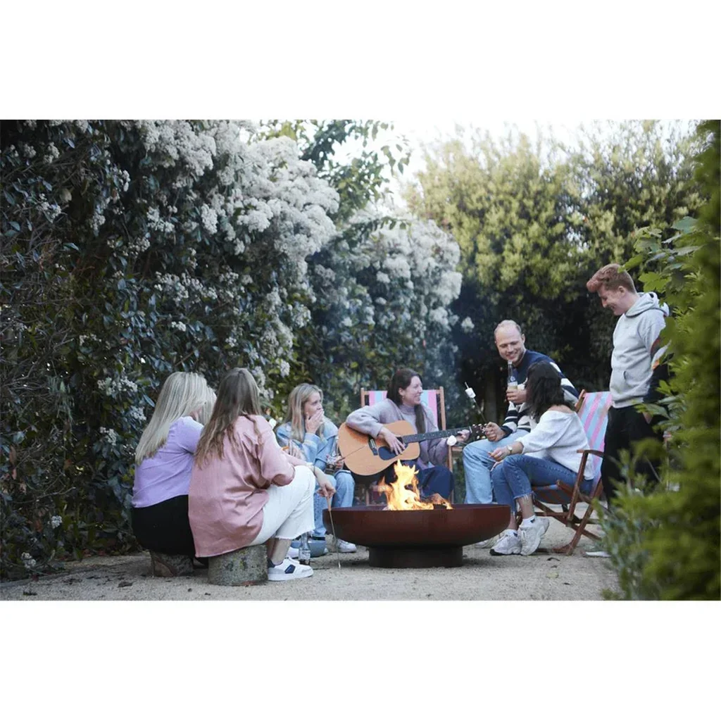 Brasero jardín acero corten Jack 100 cm calefacción exterior diseño