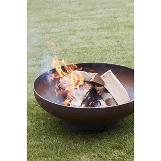 Brasero de jardín Jack acero corten Ø 75 cm exterior fuego leña