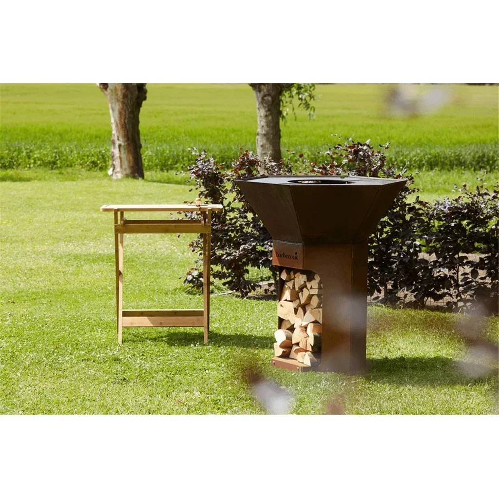 Brasero Nestor Barbecook acero corten 16 comensales plancha parrilla