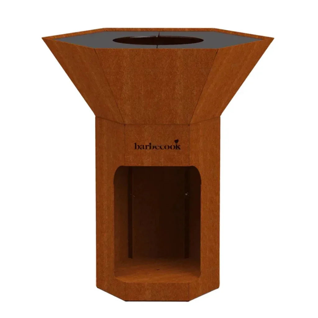 Brasero Nestor Barbecook acero corten 16 comensales plancha parrilla