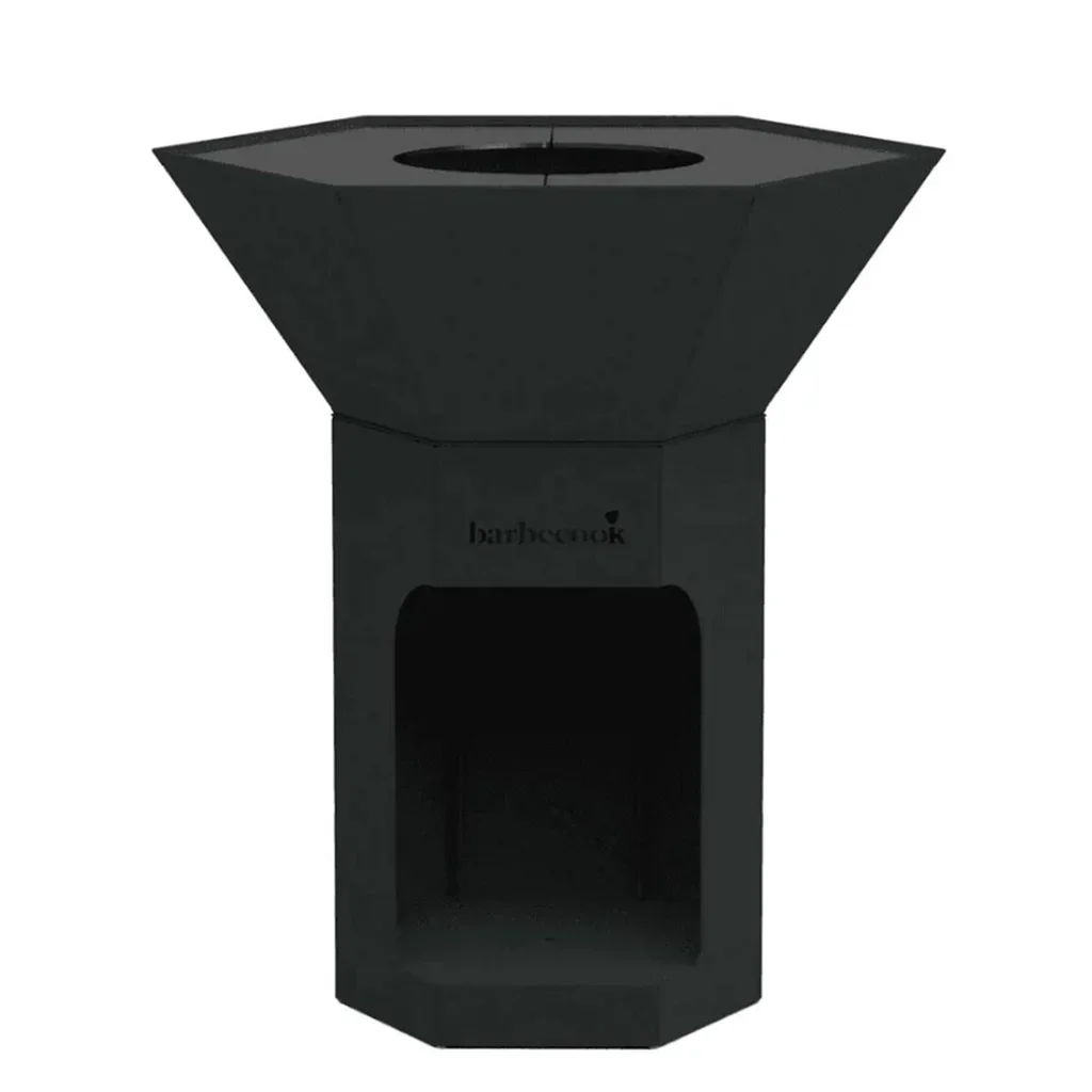 Nestor Barbecook Brasero de Jardín Barbacoa Acero Negro 80x90cm 16 Personas