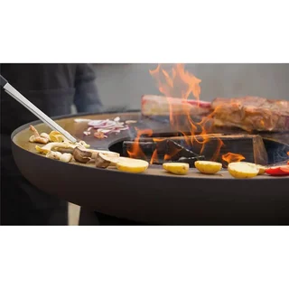 Brasero Plancha ORION Classic Negro con Tapa Apagafuegos 80 cm