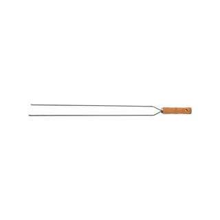 Brocheta Doble Tramontina Churrasco 65 cm Acero Inoxidable Madera FSC Barbacoa