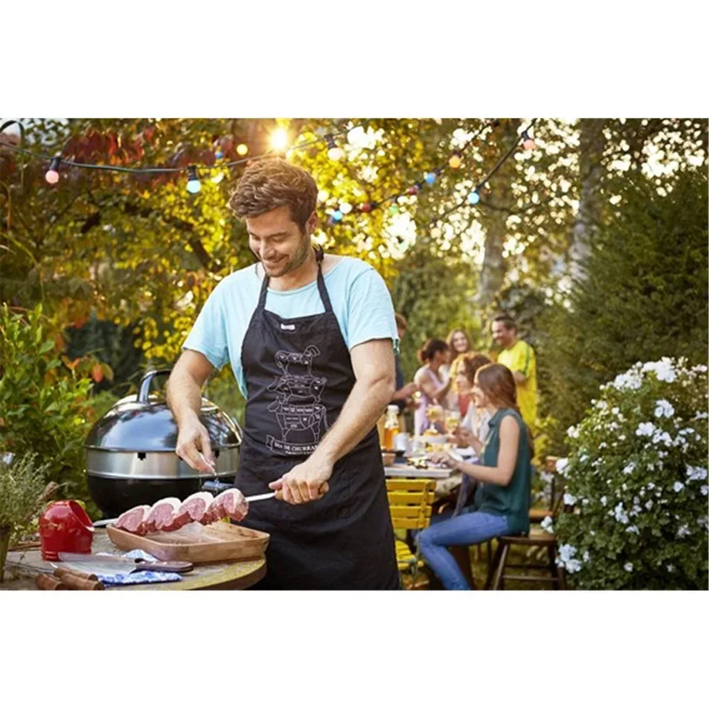 Spiedo Barbecue Tramontina Churrasco 55 cm Acciaio Inox Legno Professionale