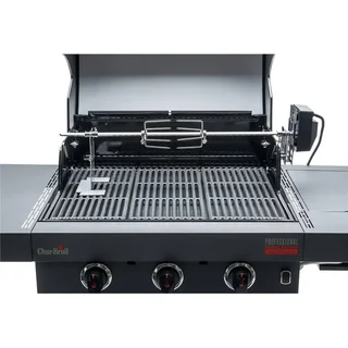 Tournebroche motorisé Char-Broil pour barbecue 2-6 brûleurs avec fourchettes