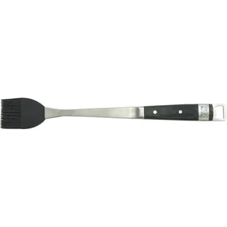 Pennello per Spennellare Steven Raichlen Manico Legno Pakka Setole Acciaio Inox 47cm