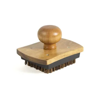 Cepillo limpieza piedra pizza cerdas naturales resistente calor