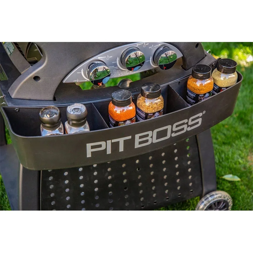 Carro Barbacoa Gas Pit Boss Sportsman 3 de Aluminio con Almacenamiento