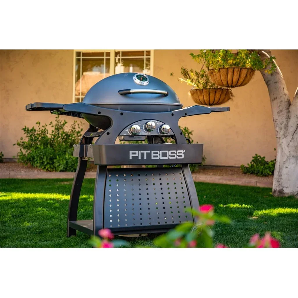 Carro Barbacoa Gas Pit Boss Sportsman 3 de Aluminio con Almacenamiento