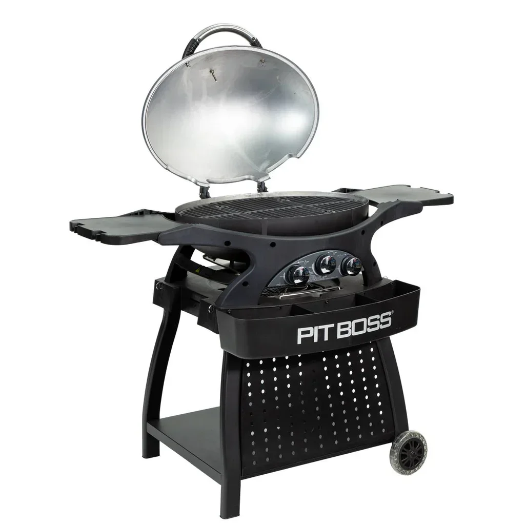 Carro Barbacoa Gas Pit Boss Sportsman 3 de Aluminio con Almacenamiento